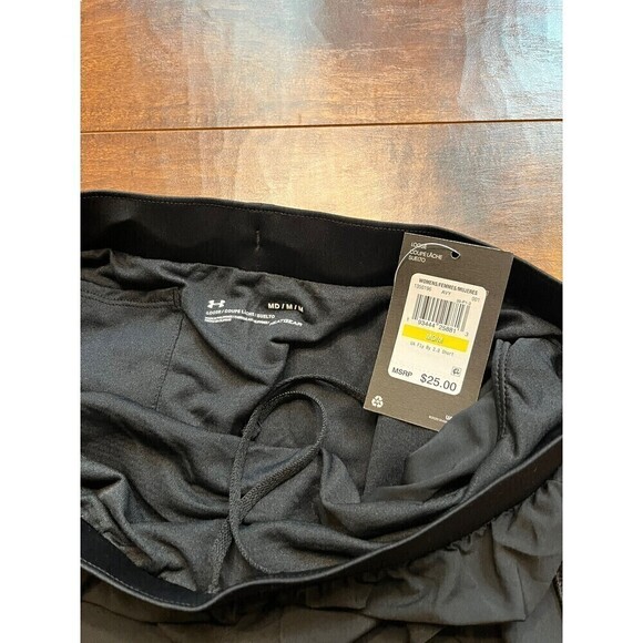 Under Armor Fly By 2.0 Black Short Active NWT Sz M - Picture 2 of 4